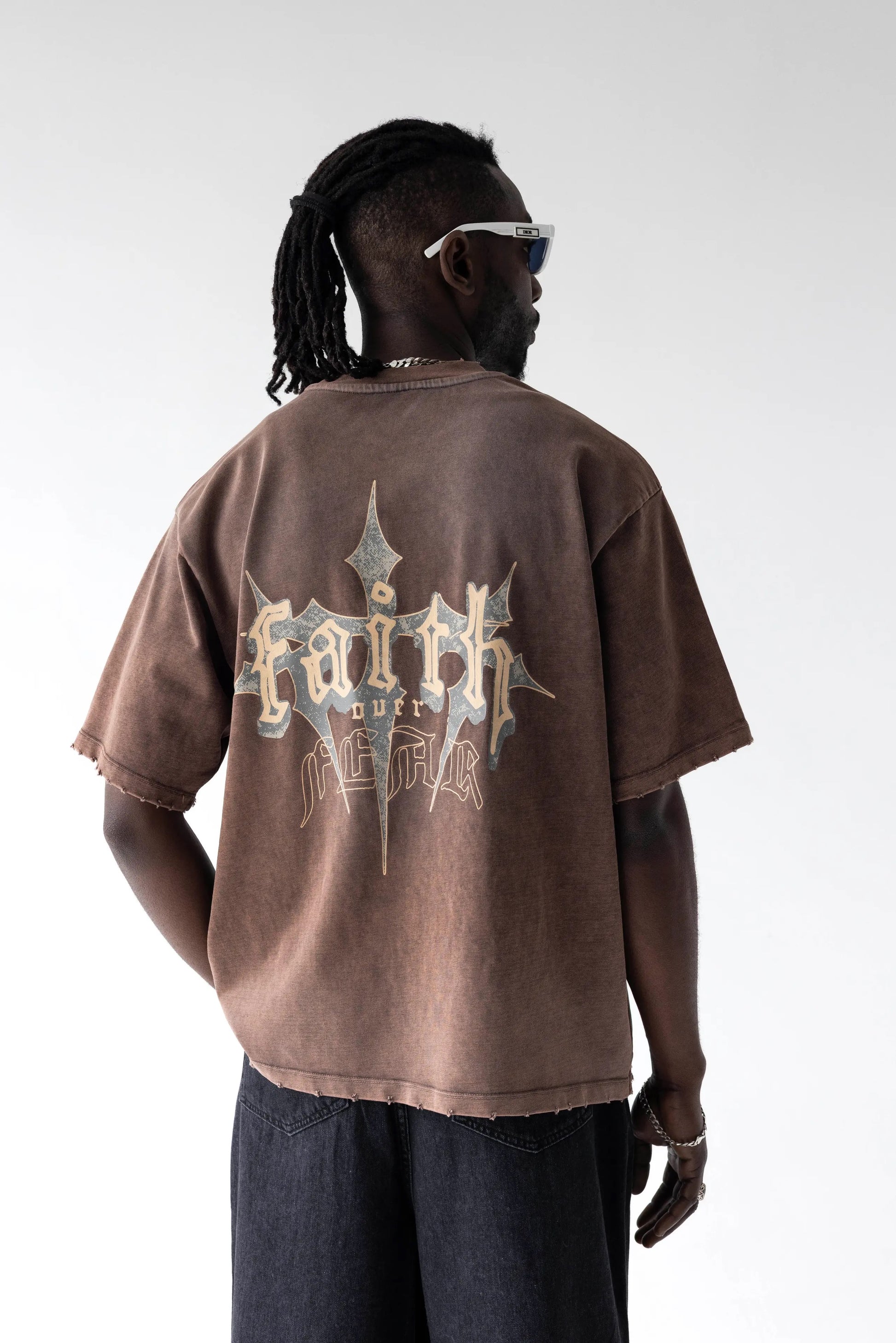 BLACK ISLAND Oversized Graphic Printed T-Shirt 1987