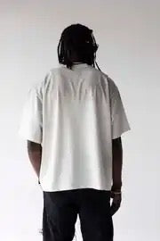 BLACK ISLAND Oversized Typography Print T-Shirt